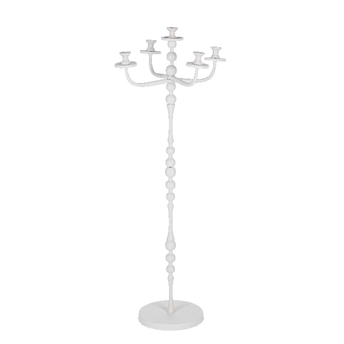 home-decor/candle-holders-lanterns/bizzotto-ridhi-white-candelabrum-5-flames-h123cm