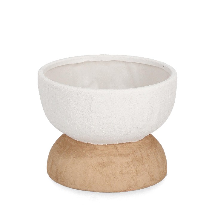 home-decor/vases/bizzotto-hector-low-white-natural-vase-diameter-19cm-x-h14cm