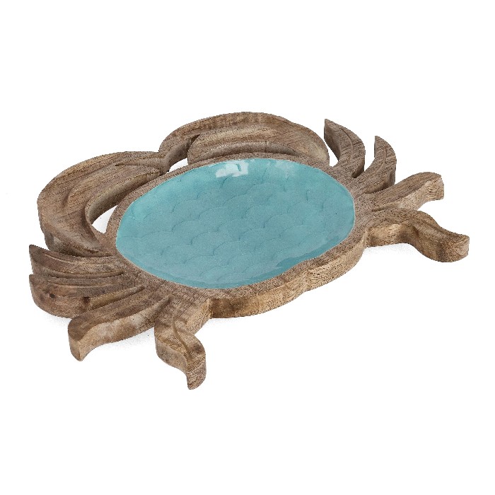 tableware/serveware/bizzotto-knossos-tray-light-blue-crab-38cm-x-30cm