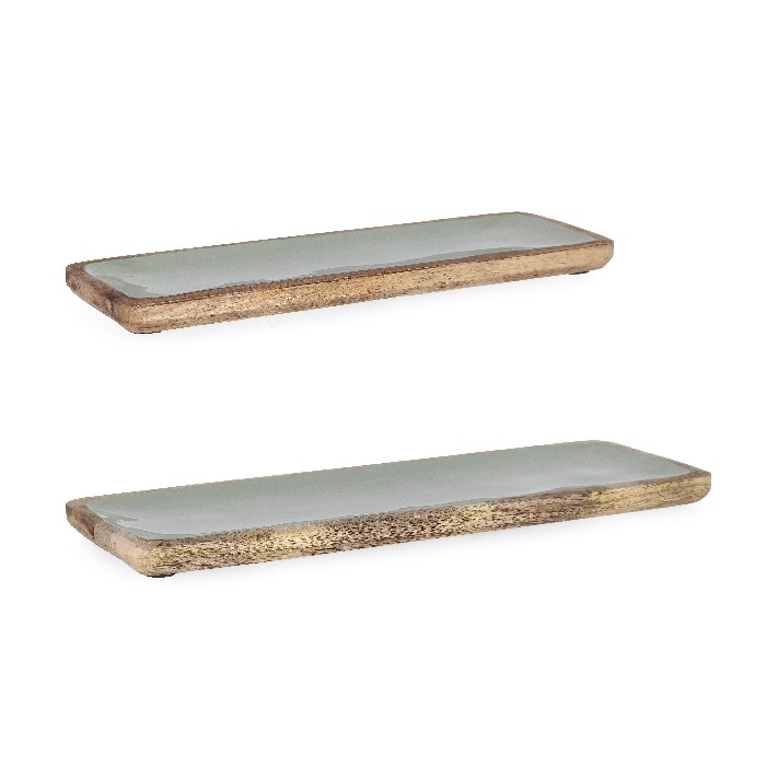 tableware/serveware/set-of-2-thara-rectangular-green-trays