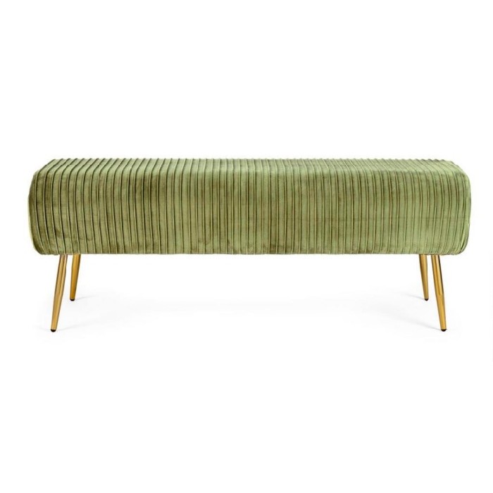 living/seating-accents/bizzotto-selena-bench-with-gold-legs-upholstered-in-olive-green