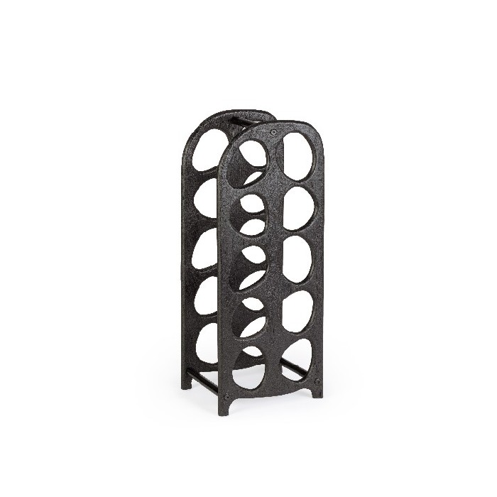 kitchenware/racks-holders-trollies/bizzotto-yukon-black-bottle-rack-10p