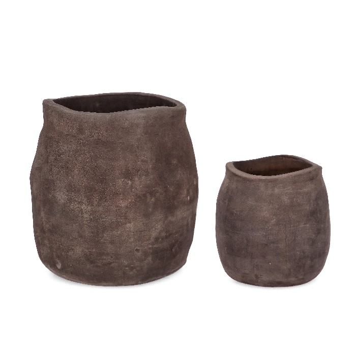 home-decor/vases/bizzotto-set-of-2-minh-shaped-vase-holders-dark-terracotta