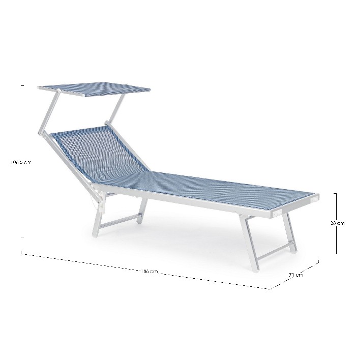outdoor/swings-sun-loungers-relaxers/bizzotto-cross-blue-mix-text-sunbed-with-sunshade