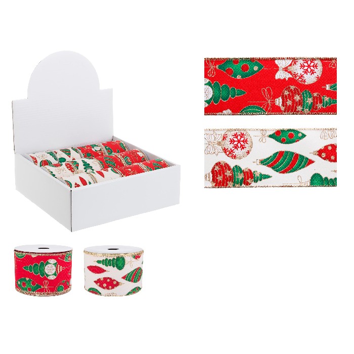 christmas/wrapping-paper-ribbons/xmas-ball-ribbon-–-4m-assorted-set-of-2