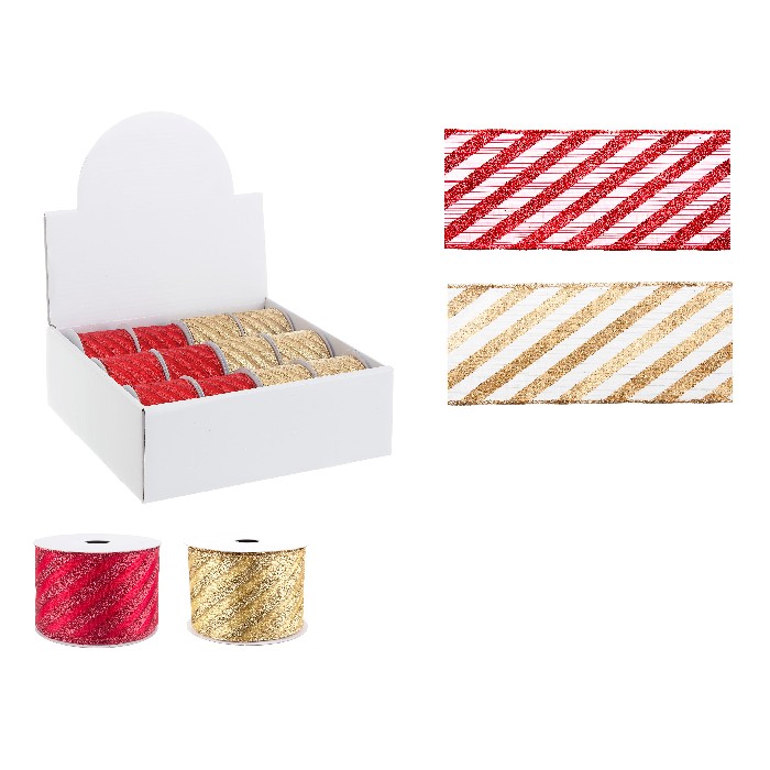 christmas/wrapping-paper-ribbons/stripe-ribbon-–-4m-assorted-set-of-2