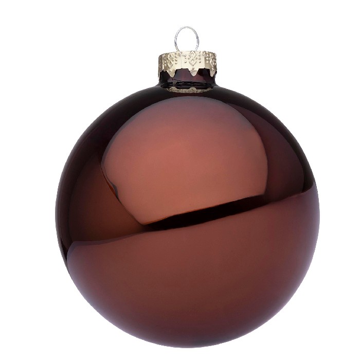christmas/baubles/shiny-trunk-brown-glass-ball-–-d10cm-s4625