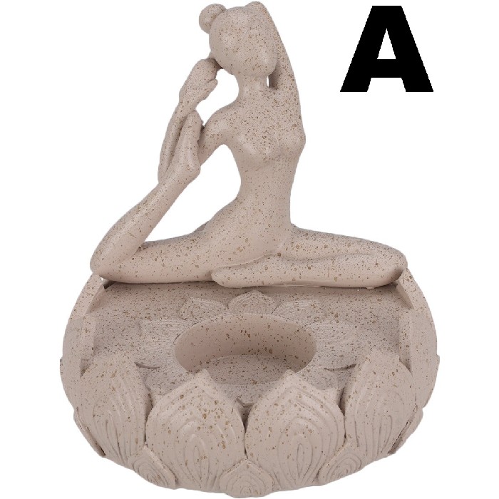 home-decor/candle-holders-lanterns/tealight-holder-yoga-lady-3-assorted