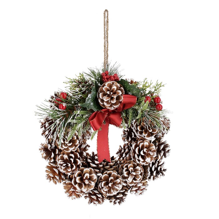 christmas/wreaths/xmas-alyssa-pinecone-wreath-with-red-berries-–-d25cm