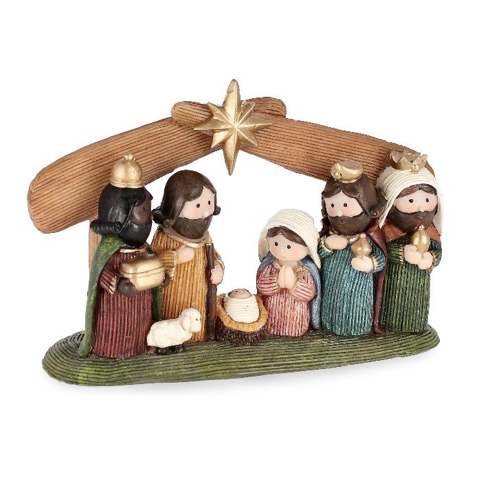 christmas/cribs-villages/jem-lidanna-brown-nativity-scene