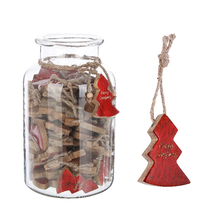 christmas/baubles/bizzotto-clara-red-pine-ornament-vase-h60cm