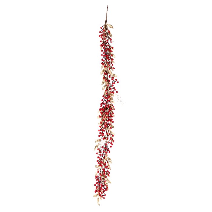 christmas/tinsel-garlands/jewel-gold-garland-with-red-berries-–-h180cm