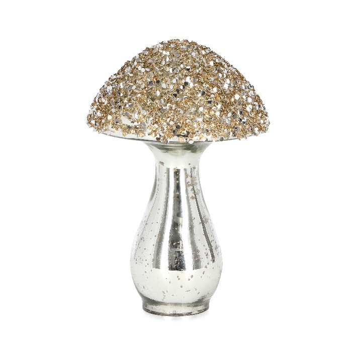 christmas/decorations/brillant-gold-standing-glass-mushroom-–-h19cm