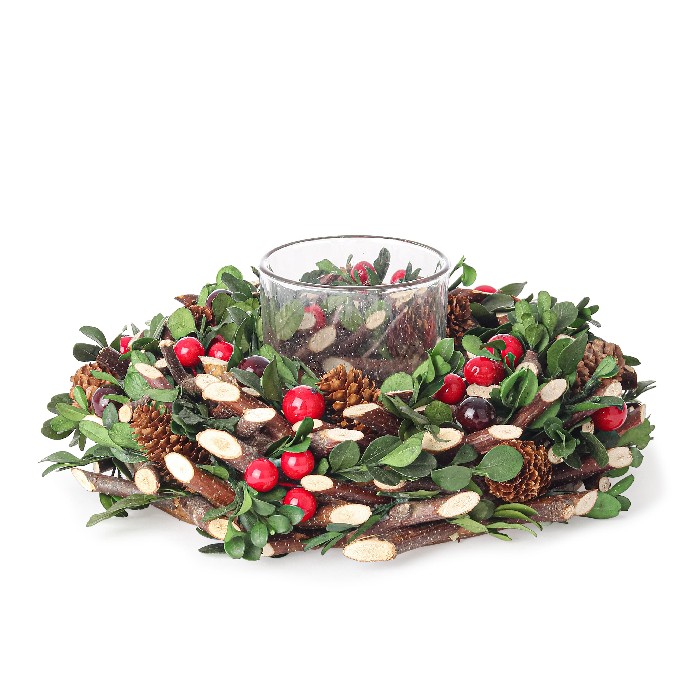 christmas/decorations/eloise-rose-candle-holder-–-1-piece-with-berries-23cm