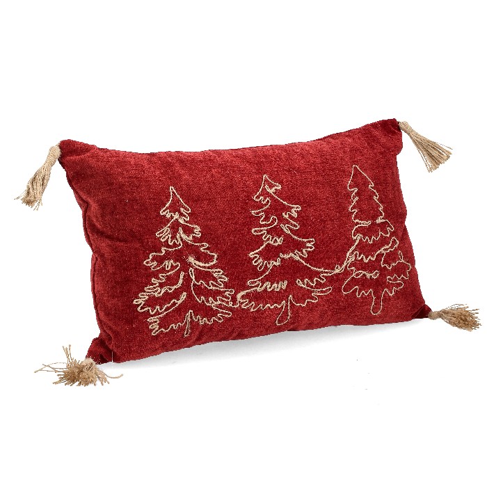 christmas/decorations/herbert-bordeaux-cushion-with-fringes-–-50cm-x-30cm