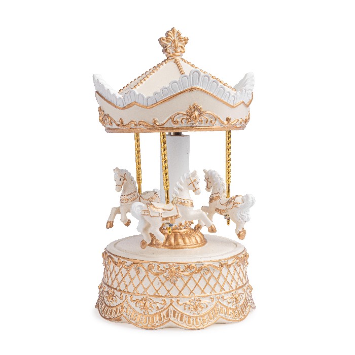 christmas/decorations/darling-beige-carousel-music-box-with-horse