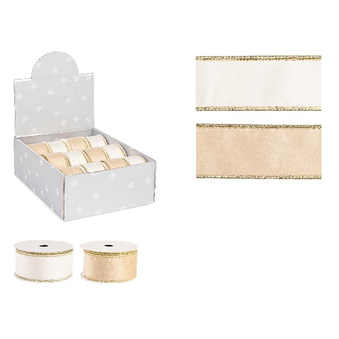 christmas/wrapping-paper-ribbons/velvet-ribbon-–-5m-champagne-beige-assorted-set-of-2