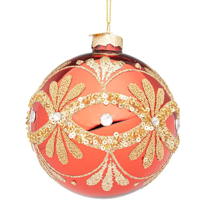 christmas/baubles/garish-red-glass-ball-–-d10cm