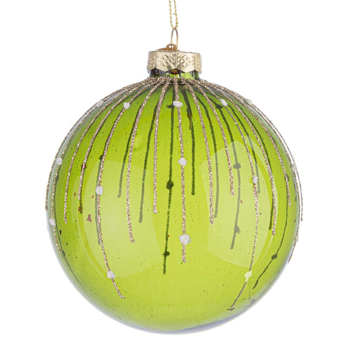 christmas/baubles/sparkle-green-glass-ball-–-d10cm