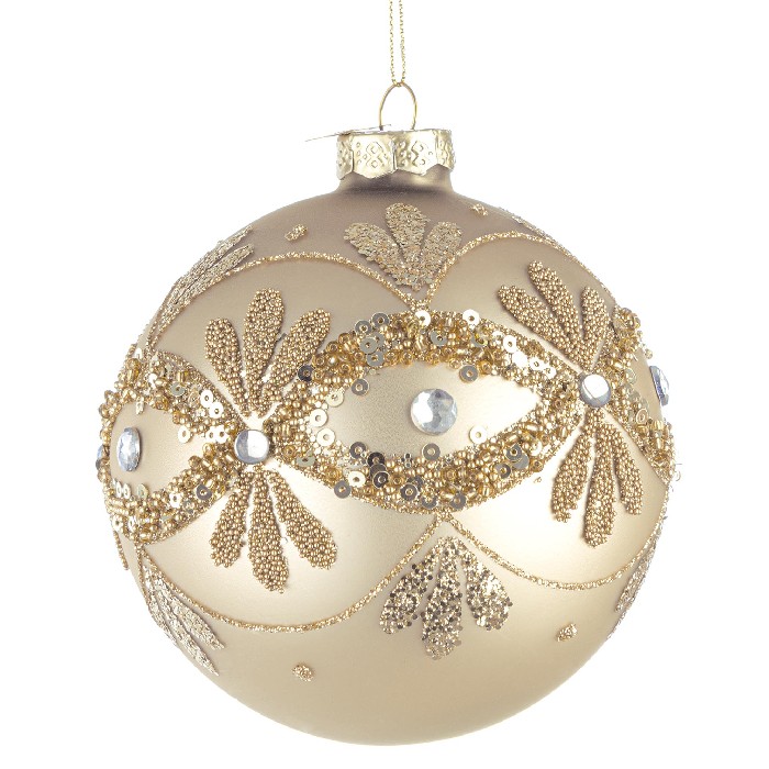 christmas/baubles/garish-matte-champagne-glass-ball-–-d10cm