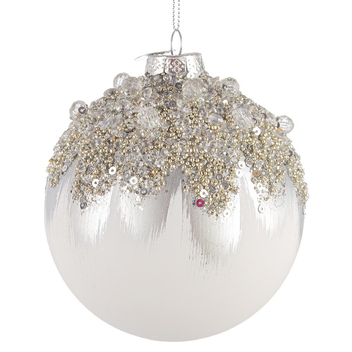 christmas/baubles/gleeful-white-glass-ball-–-d10cm