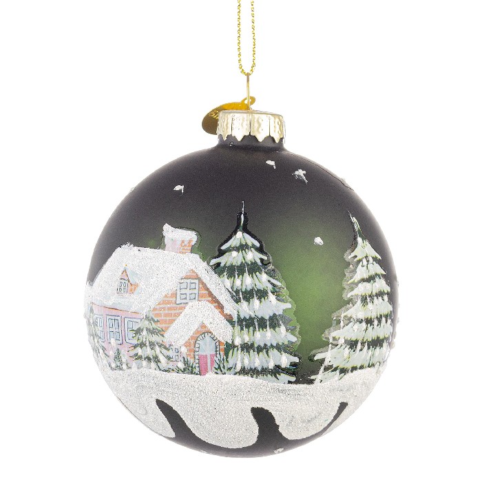 christmas/baubles/village-dark-green-glass-ball-–-d8cm