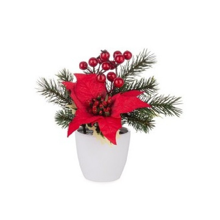 christmas/decorations/yard-potted-plant-with-red-poinsettia-–-1-flower-–-h18cm