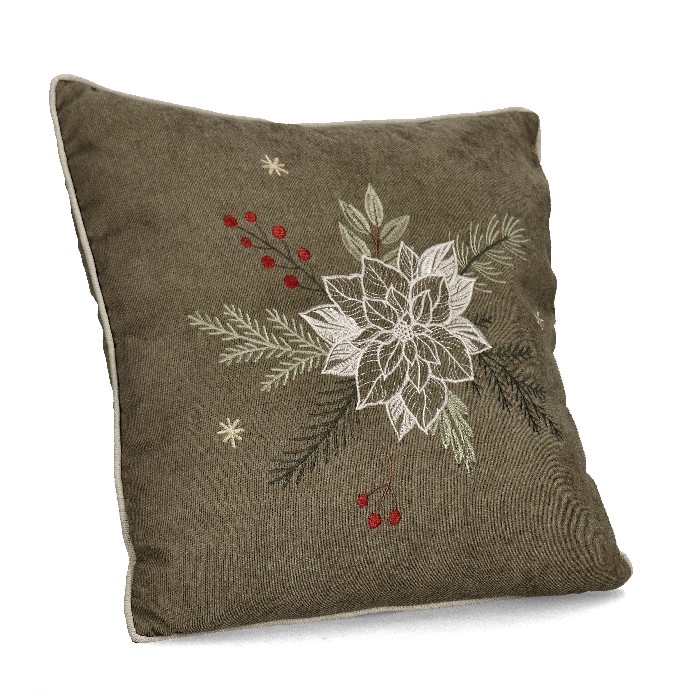 christmas/decorations/walen-green-cushion-with-poinsettia-–-45cm-x-45cm