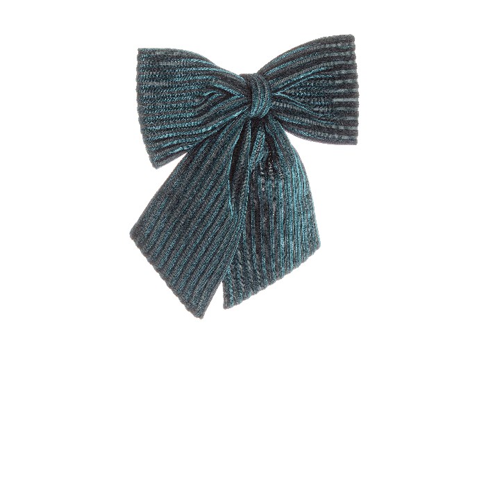 christmas/decorations/karlene-green-bow-ornament-–-h22cm