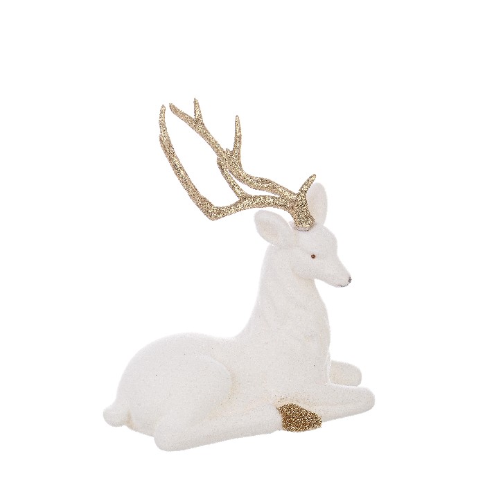 christmas/decorations/serendipity-sitting-white-and-gold-reindeer-–-h23cm