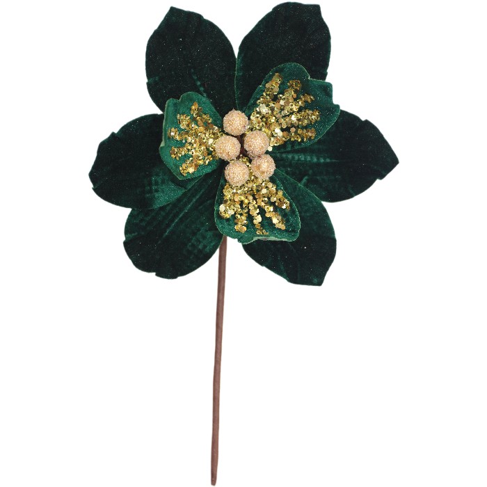 christmas/decorations/bizzotto-asteria-dark-green-magnolia-pick-18cm-x-h25cm