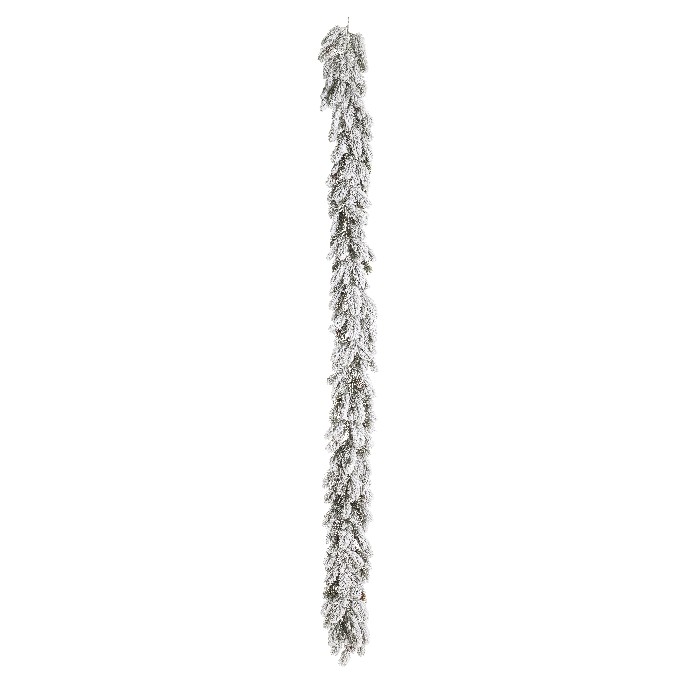 christmas/tinsel-garlands/bizzotto-baylee-flocked-garland-with-pinecones-h190cm