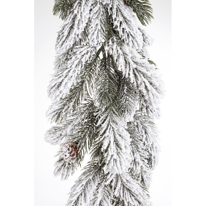 christmas/tinsel-garlands/bizzotto-baylee-flocked-garland-with-pinecones-h190cm