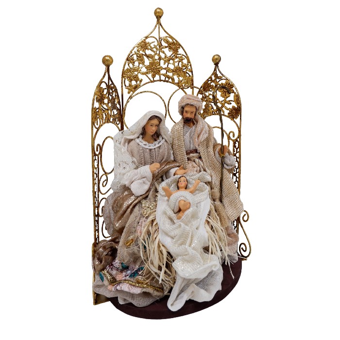 christmas/cribs-villages/bizzotto-devoted-holy-family-with-star-beige-and-gold-h32cm