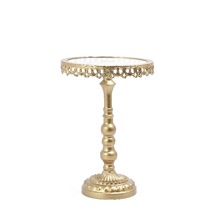 christmas/table-setups/bizzotto-clowne-round-gold-decorative-cake-stand-h29-7cm
