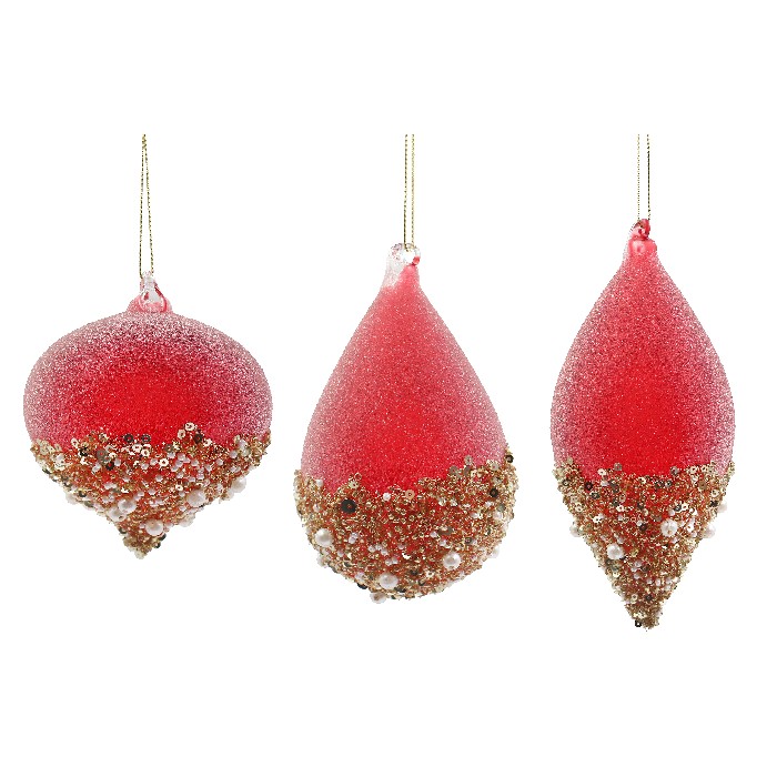 christmas/baubles/bizzotto-brill-red-glass-ornaments-3-assorted