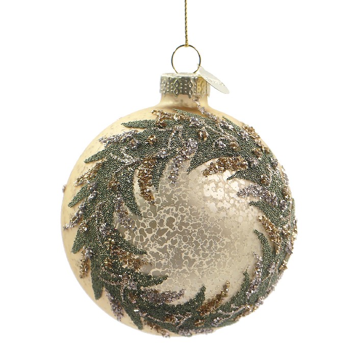 christmas/baubles/bizzotto-garland-gold-glass-ball-diameter-8cm