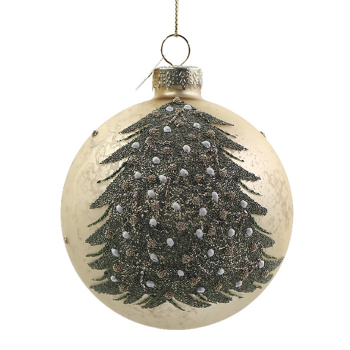 christmas/baubles/bizzotto-arboreal-gold-glass-ball-diameter-8cm