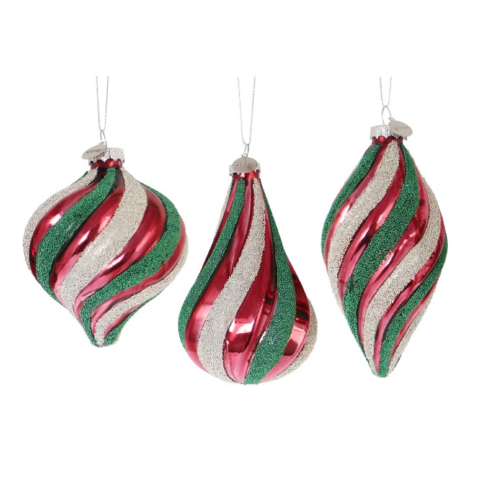 christmas/baubles/bizzotto-undulate-red-glass-balls-3-assorted