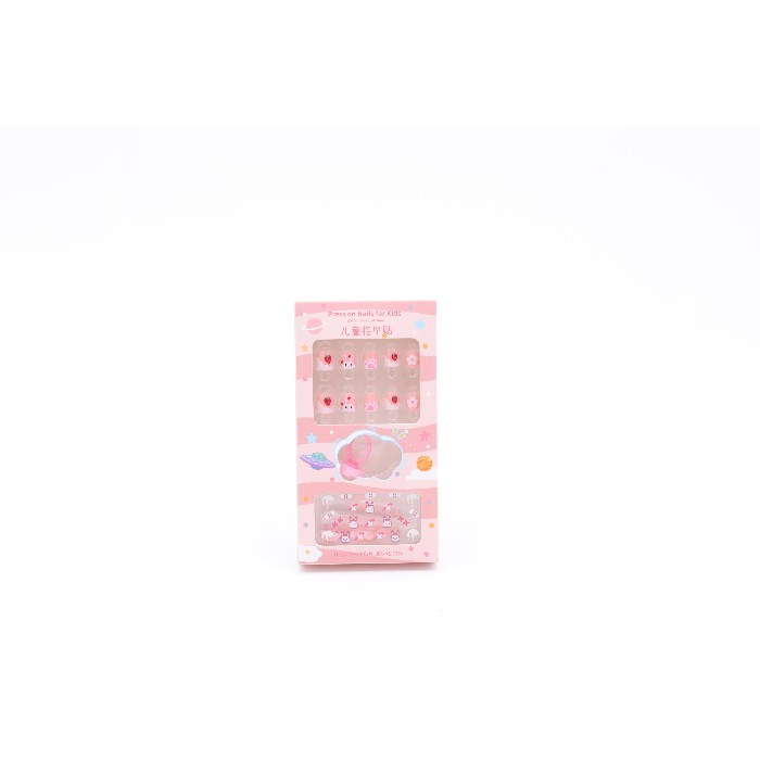 bathrooms/body-care/mumuso-cute-rabbit-nail-wraps-for-kids-strawberry