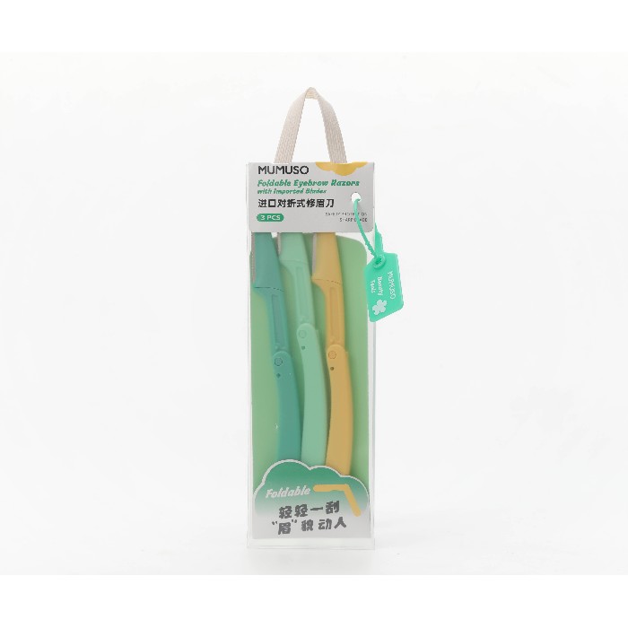 bathrooms/body-care/mumuso-foldable-eyebrow-razor-with-precision-cover-3-pack