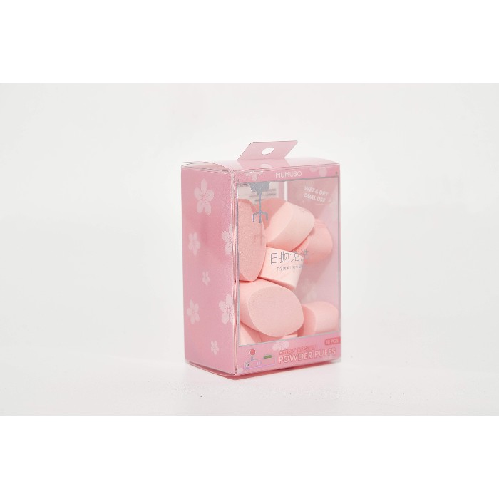 bathrooms/personal-beauty-clean/mumuso-cherry-blossom-powder-puffs-wet-dry-dual-use10-pcs