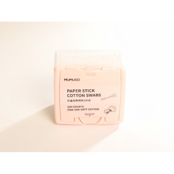 bathrooms/personal-beauty-clean/mumuso-paper-stick-cotton-swabs-200-counts