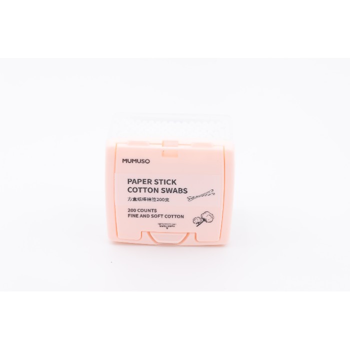 bathrooms/personal-beauty-clean/mumuso-paper-stick-cotton-swabs-200-counts