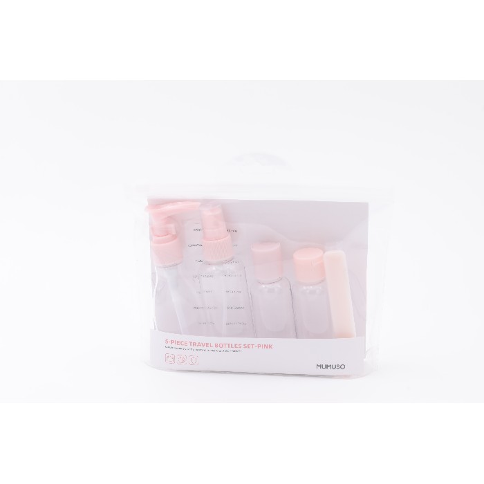 bathrooms/personal-beauty-clean/mumuso-5-piece-travel-bottles-set-pink
