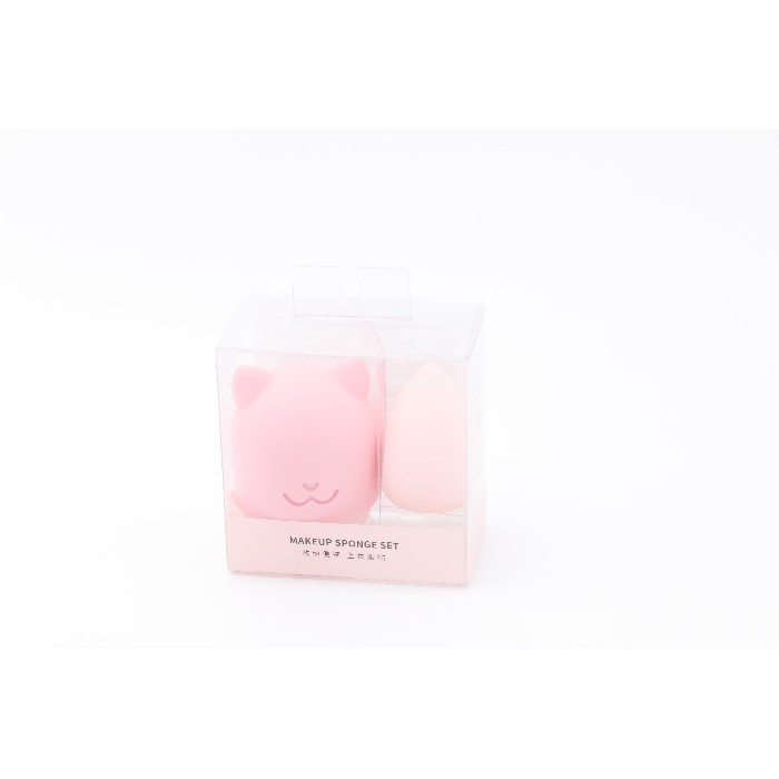 bathrooms/personal-beauty-clean/mumuso-waterdrop-shaped-makeup-sponge-set-pink