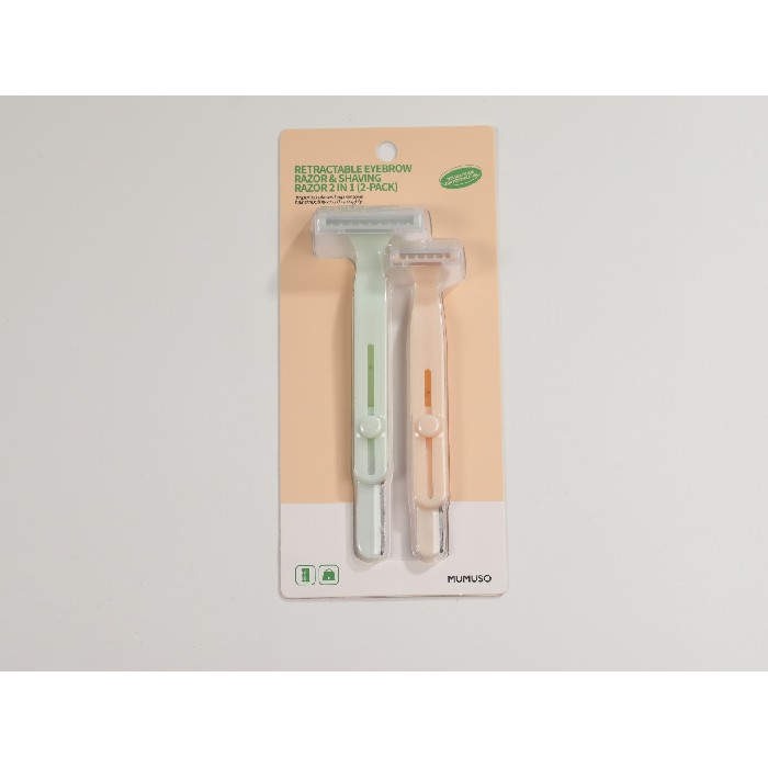 bathrooms/body-care/mumuso-retractable-eyebrow-razor-shaving-razor-2-in-1-2-pack