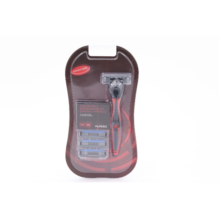 bathrooms/body-care/mumuso-3-blade-men-s-shaving-razor-set-1-handle4-refills