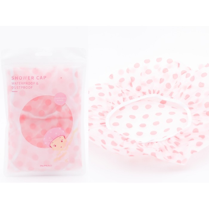 bathrooms/personal-beauty-clean/mumuso-dotted-shower-cap-2-pack