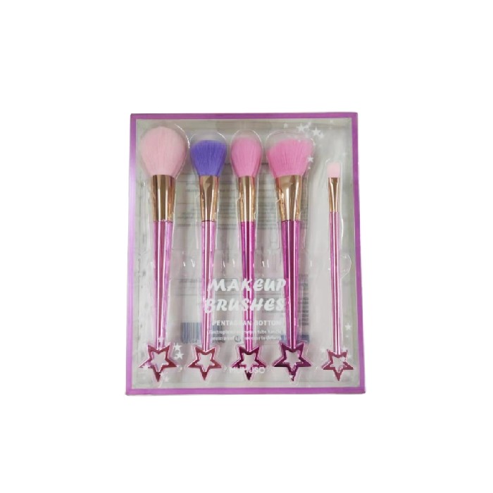 bathrooms/body-care/mumuso-makeup-brushes-with-pentagram-bottom-5-pack